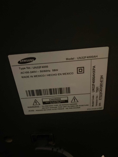 Imagen 2 de 5 de Televisor 32 Pulgadas Samsung Pantalla Partida