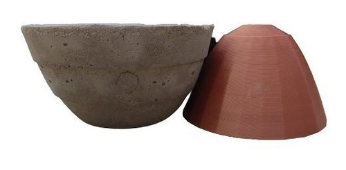 Molde 3d N°21 Maceta Cuenco Bowl P/fabricar Cemento