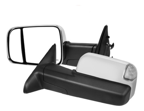 Retrovisor Dodge Ram Cromado Com Rebatimento Elétrico 13-18