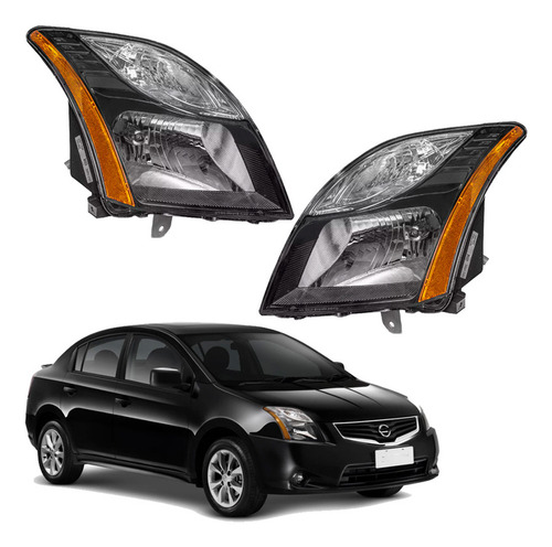 Par Faro Sentra B-16 Se-r 2010 2011 2012 Negro