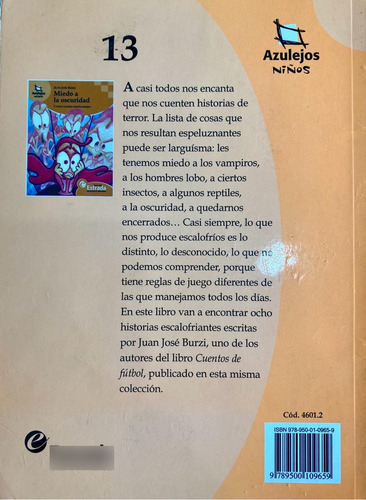 Libro Miedo A La Oscuridad Y Otros Cuentos Espeluznantes (Usado)