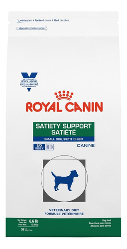Ração Royal Canin Veterinary Diet Canine Satiety Support para cachorro adulto da raça pequena sabor mix em saco de 7.5kg