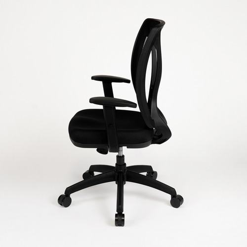 Imagen 5 de 7 de Silla Escritorio Indar Alma Black Ergonomica Bzos Regulables