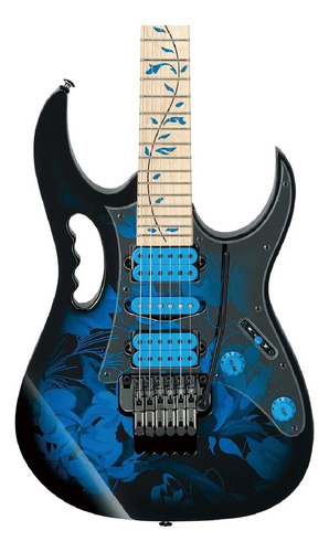 Guitarra Ibanez Jem 77p Premiun BFP Cor Azul Material da Escala Maple/Walnut Orientação da mão Destro