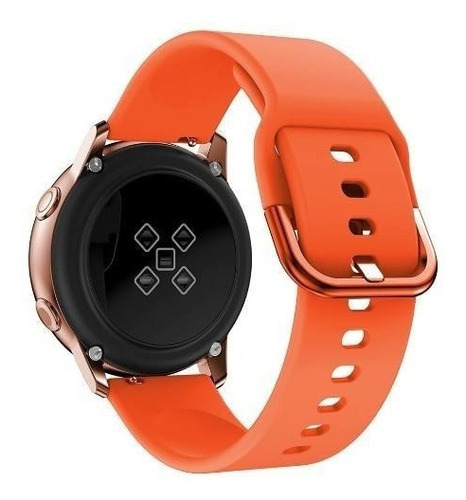 Pulseira Em Silicone P/ Samsung Galaxy Watch Active -laranja