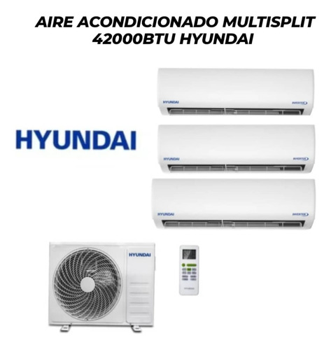 Aire Acondicionado Multisplit 42000 Btu Inverter Hyundai 