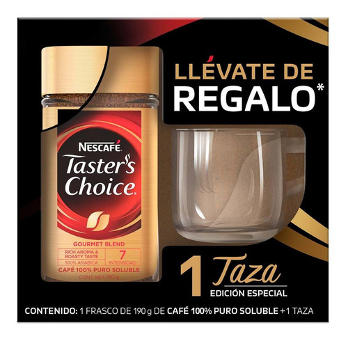 Nescafé Taster´s Choice café soluble gourmet blend 190g más 1 taza