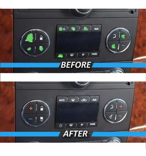 Imagen 6 de 7 de Kit De Reparacion Estética A/a Radio Tahoe/avalancha Stikers
