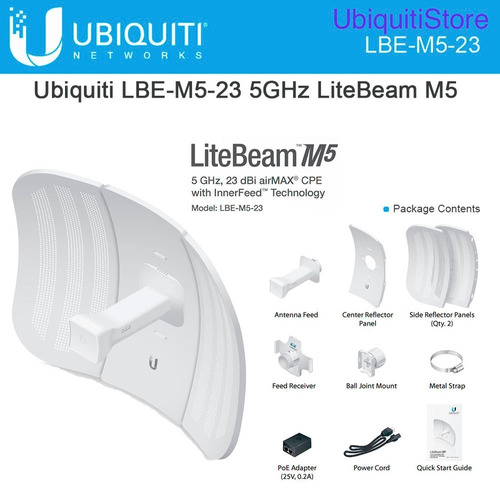 Ubiquiti Litebeam M5 De 23dbi 315mw Internacional