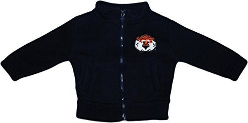 Auburn Universidad Aubie Head Bebé Polar Fleece Chaqueta