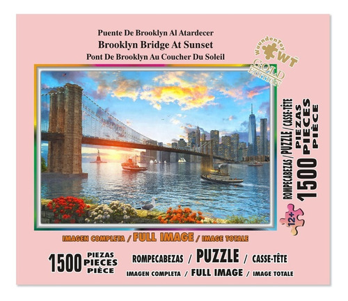 Rompecabezas Wuundentoy Cartón 1500 Pzs Puente De Brooklyn
