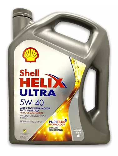 Aceite Sintetico 5w40 Shell Helix Ultra Nafta Diesel 4l