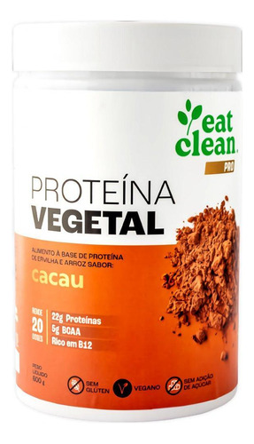 Proteína Vegetal 600g Vegana - Eat Clean