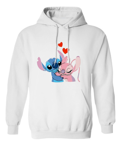 Sudadera Con Gorro Sudadera Stich Corazones Angel