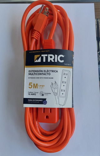 Extensión Eléctrica Tipo Regleta 5 Mts 