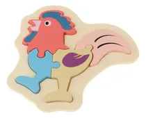 Comprar Fa Rompecabezas De Madera Animal Rompecabezas Niños Gallo