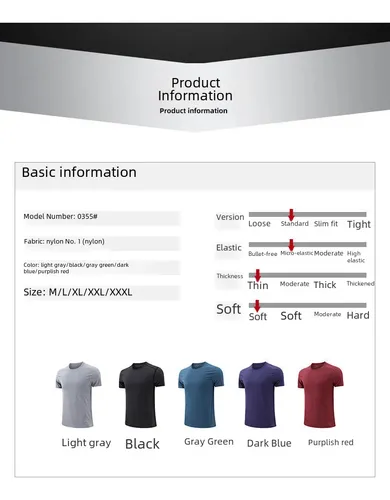 Camiseta Deportiva Transpirable De Secado Rápido Para Hombre