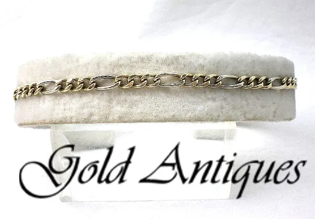 Pulsera De Oro 18 Kt Bicolor Unisex