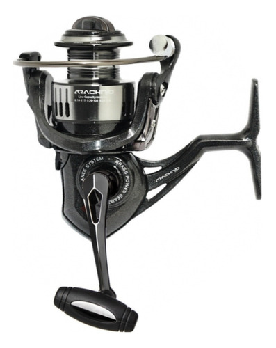 Imagen 2 de 4 de Reel frontal Rapala Arachnid 4000 derecho/izquierdo color negro