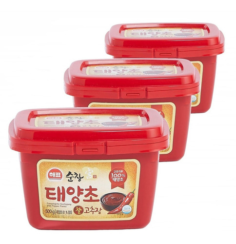 3x Pasta Pim Gochujang Médio Hot 500g 