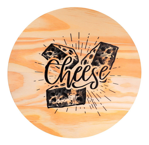 Tábua De Frios Cortar Servir Petiscos Decorativa Cheese 24cm