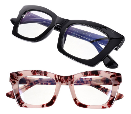Gafas Ópticas Retro, 2 Unidades, Gafas Decorativas Para Homb