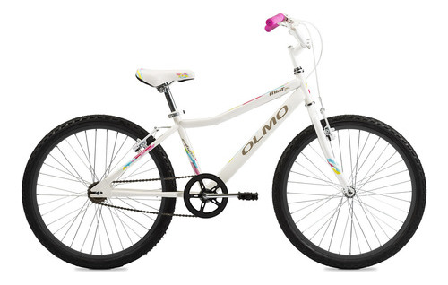 Bicicleta Infantil Olmo Infantiles Mint R24 Blanco/rosa  