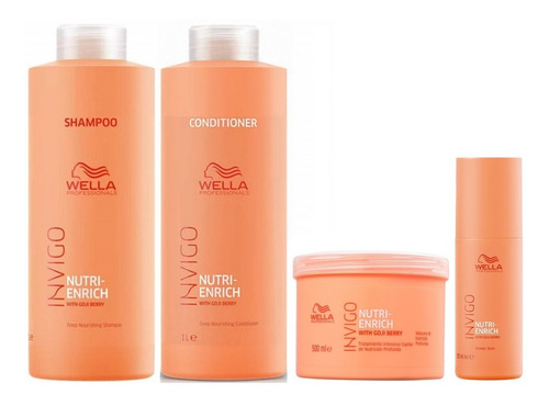 Shampoo Lt +condition Masc Bálsamo Wella Invigo Nutri Enrich