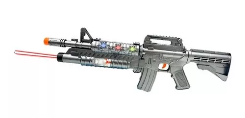 Arma De Brinquedo Fuzil Sniper M16 Som Luz modelo realista