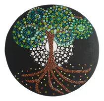 Comprar Cuadro De Mandala O Árbol Pintados A Mano X1