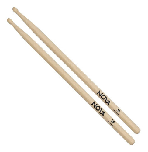 Par de baquetas Nova by Vic Firth 2b Usa con punta de madera