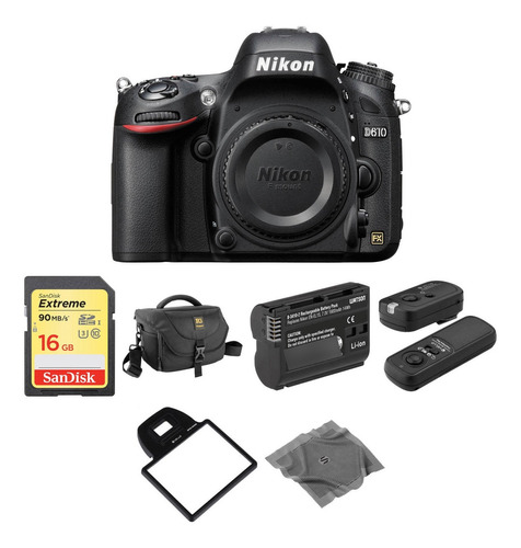 Nikon D610 Dslr Camara Body Basic Kit