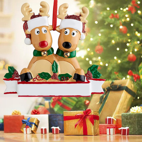 3 Adornos Colgantes De Árbol De Navidad Adorno Elk Ciervo