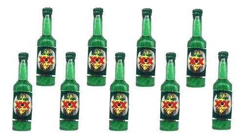 Botellitas Cerveza Xx Lager Miniatura Maqueta 4.5cm 100 Pzas