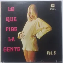Comprar Lp Lo Que Pide La Gente Vol 3 Bobby Vinton Johnny Nash Paul
