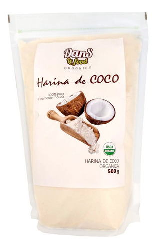 Harina De Coco Orgánica 500g Danslefood