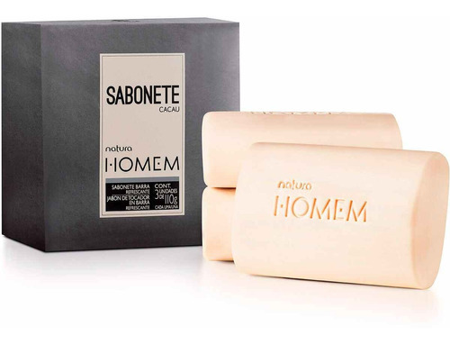 Jabon Barra Homem Caja De 3 Und / 3 Cajas X 90 Soles Natura