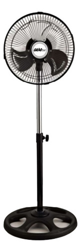 Ventilador Pedestal Aerotec 12pul 3vel Vm121 Aspa Metálica Cantidad De Aspas 3 Estructura Negra Aspas Plata Diámetro 30 Cm Frecuencia 60 Material De Las Aspas Metal