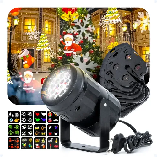 Projetor Natal Decoração Ano Novo Halloween E Festas Refleto