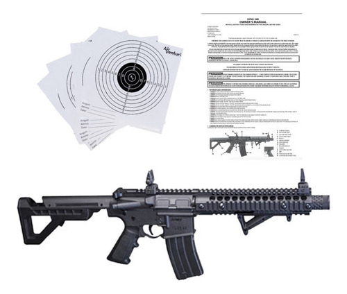 Postas Crosman Dpms Sbr Full-auto 4.5mm Co2 Xchws C