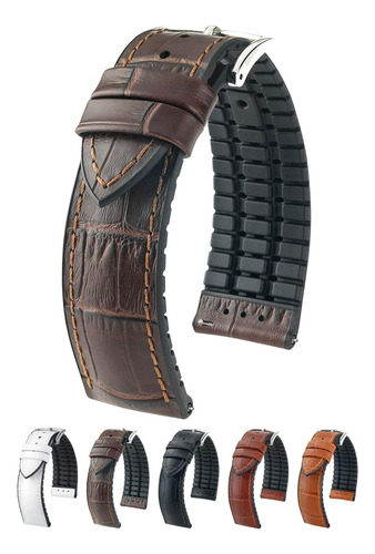 Hirsch Paul Embossed Calf Leather Watch Strap - Performance