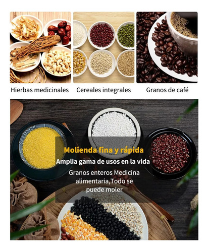 Xt Molino Pulverizador Cuatro Cuchillas Eléctricas Para Café