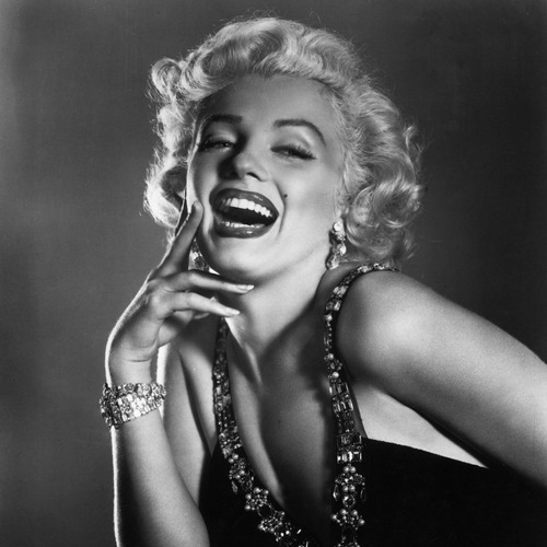 Vinilo Decorativo 45x45cm Marilyn Hermosa Sonriendo Beauty