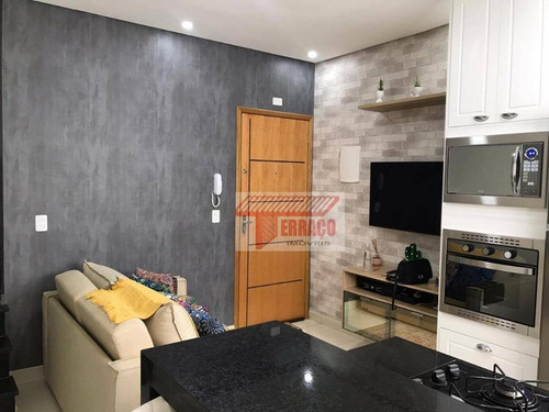 Imagem 1 de 30 de Cobertura Com 2 Dormitórios À Venda, 46 M² Por R$ 350.000,00 - Vila Cecília Maria - Santo André/sp - Co0692