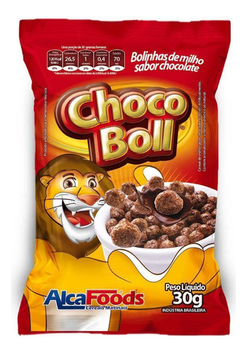 Cereal Choco Ball Alca Foods 30g - 25 Sachês Tipo Nescau Bal