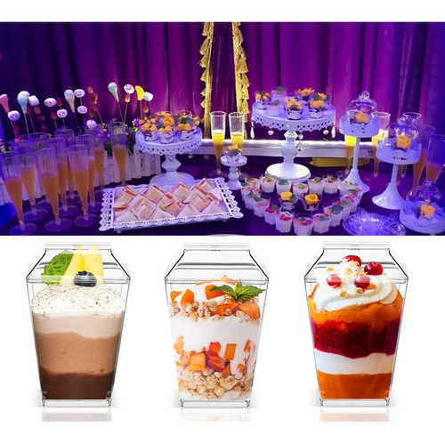 30 Vasos Postres Set De Vasos Shot Postres Con Tapa Vasos