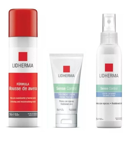 Lidherma Sense Control Crema Loción Mousse Avena Rosácea