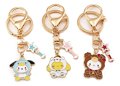 Llavero Metal My Melody Kuromi Cinnamoroll Pachoco Importado