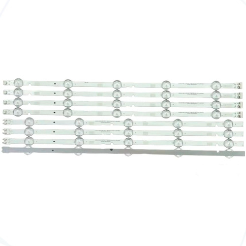 Kit 8 Barras De Led Compatível Com Tv Un49j5200 Un50j5200