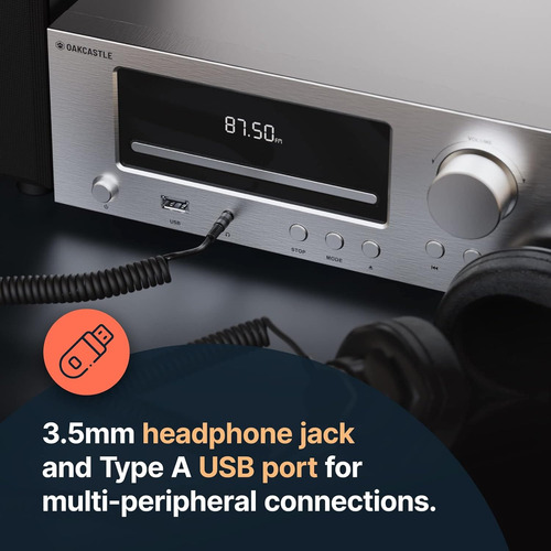 Microcomponente Estéreo Bluetooth Oakcastle 100 W Hifi